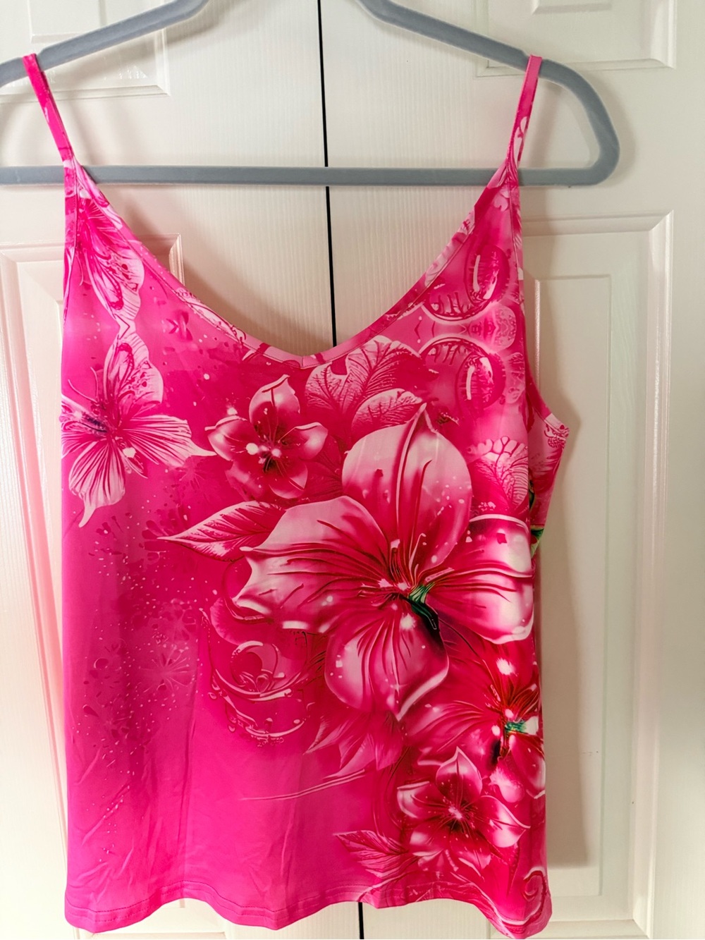 zeagoo Vibrant Pink Floral Blouse